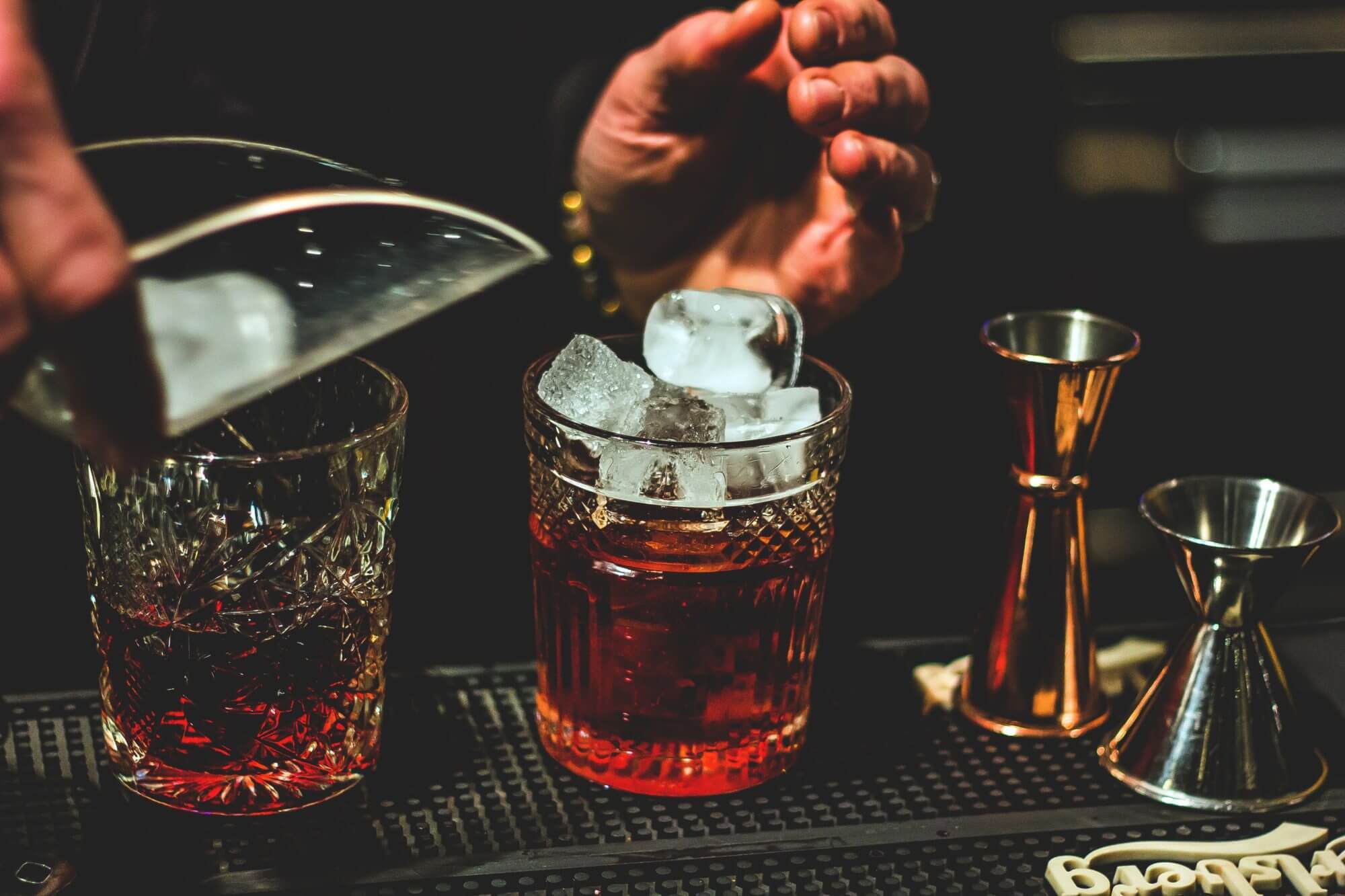 Zubereitung von Cocktails